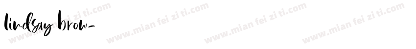 lindsay brow字体转换